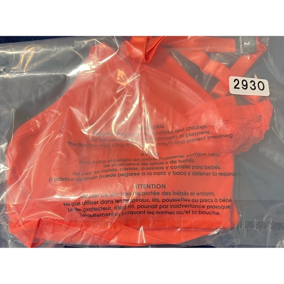 Torrid Lace Back Bright Coral Bralette NWT SIZE 2 (18/20) - Picture 10 of 12